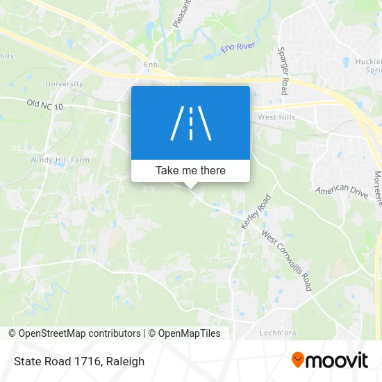 State Road 1716 map