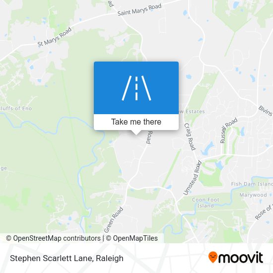 Stephen Scarlett Lane map