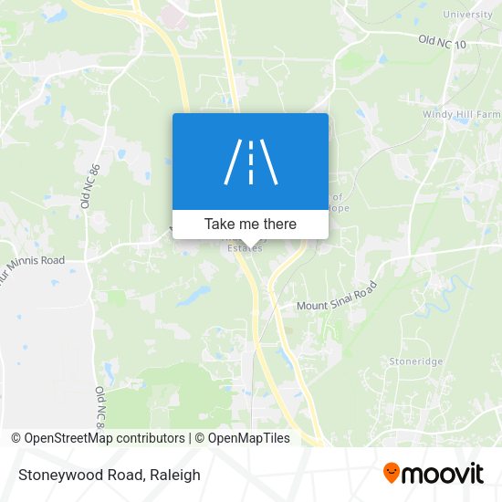 Stoneywood Road map