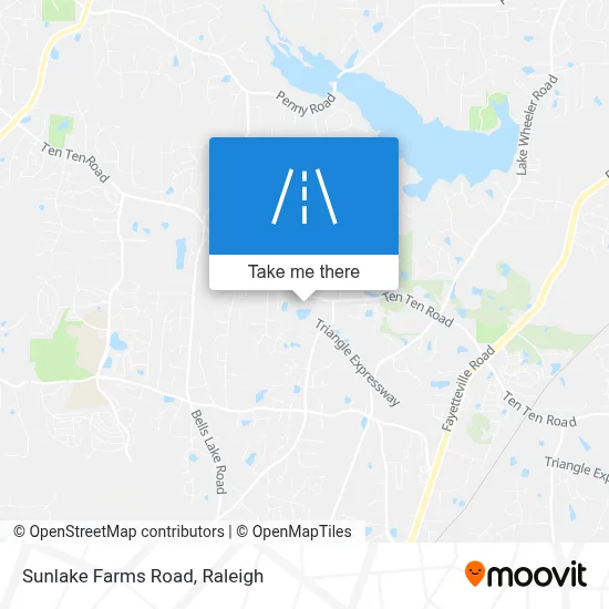 Sunlake Farms Road map