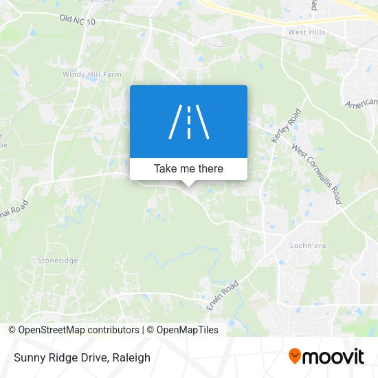 Sunny Ridge Drive map