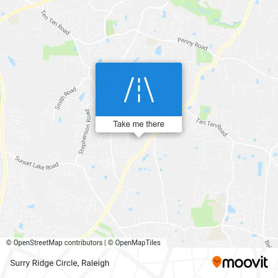 Surry Ridge Circle map