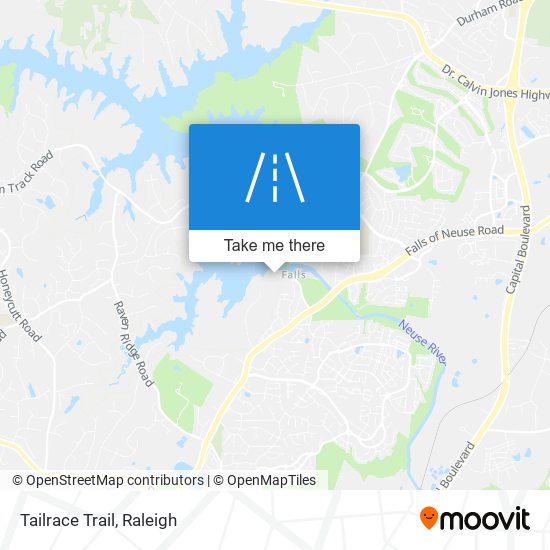 Tailrace Trail map