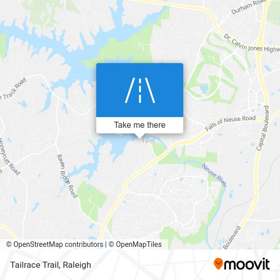 Tailrace Trail map