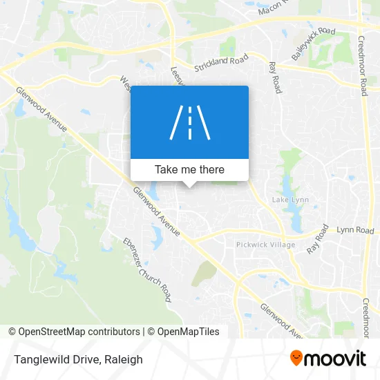 Tanglewild Drive map