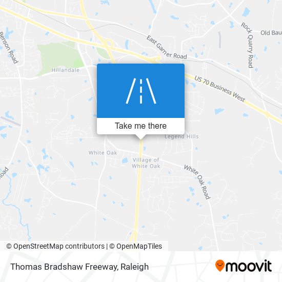 Mapa de Thomas Bradshaw Freeway