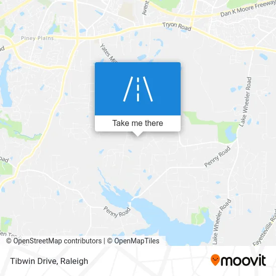 Tibwin Drive map