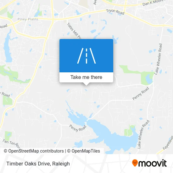 Timber Oaks Drive map