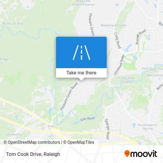 Tom Cook Drive map