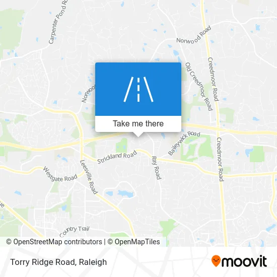 Torry Ridge Road map