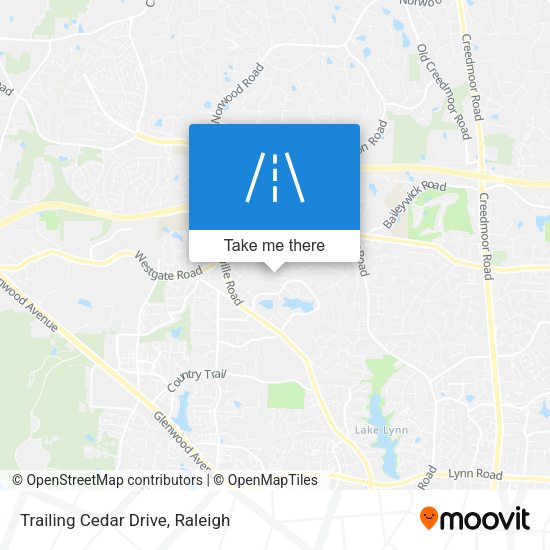 Mapa de Trailing Cedar Drive