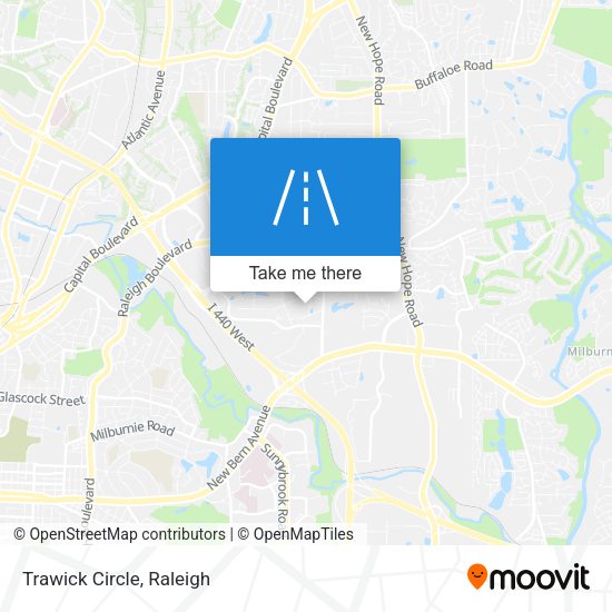 Mapa de Trawick Circle