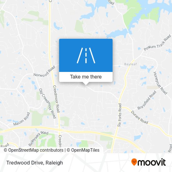 Tredwood Drive map