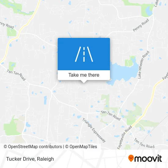 Tucker Drive map