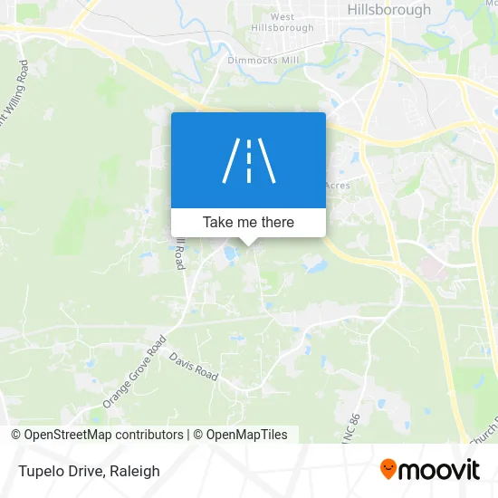 Tupelo Drive map