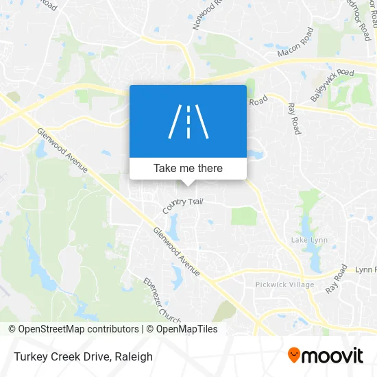 Turkey Creek Drive map