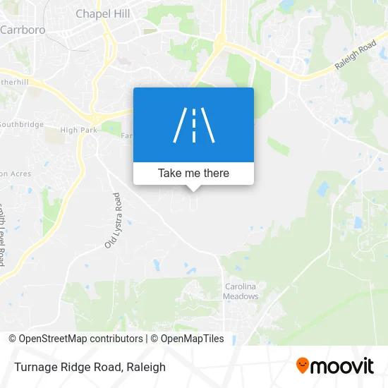 Turnage Ridge Road map