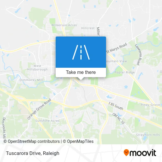 Tuscarora Drive map