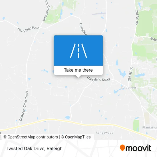 Twisted Oak Drive map