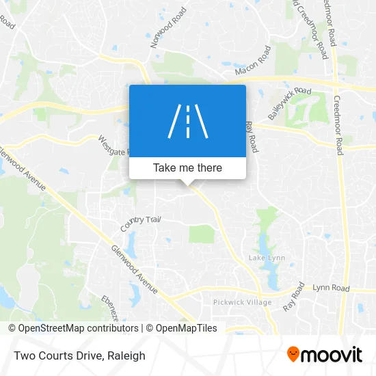 Two Courts Drive map