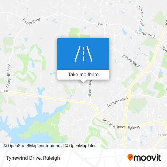 Tynewind Drive map
