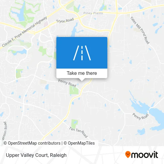 Upper Valley Court map