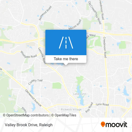 Valley Brook Drive map