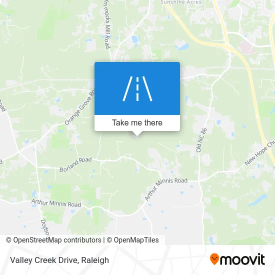 Valley Creek Drive map
