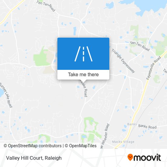 Mapa de Valley Hill Court
