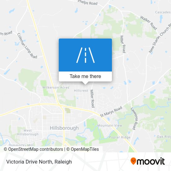 Victoria Drive North map