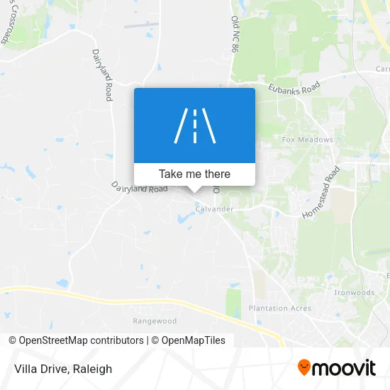 Villa Drive map