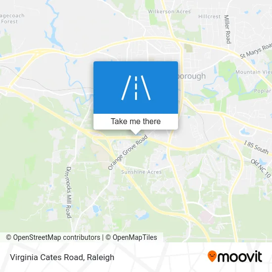 Virginia Cates Road map