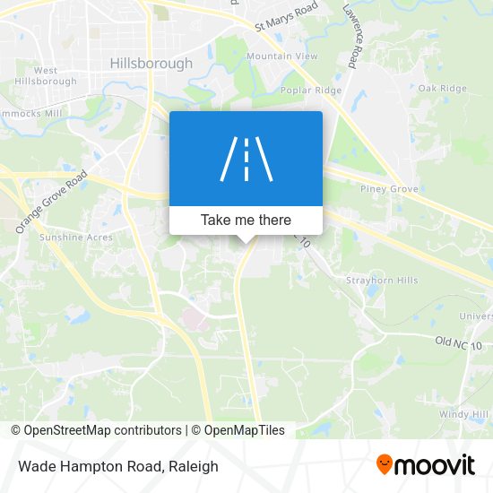 Mapa de Wade Hampton Road