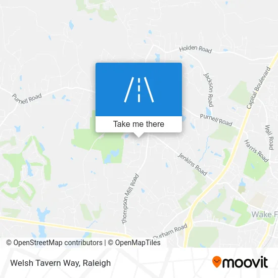 Welsh Tavern Way map