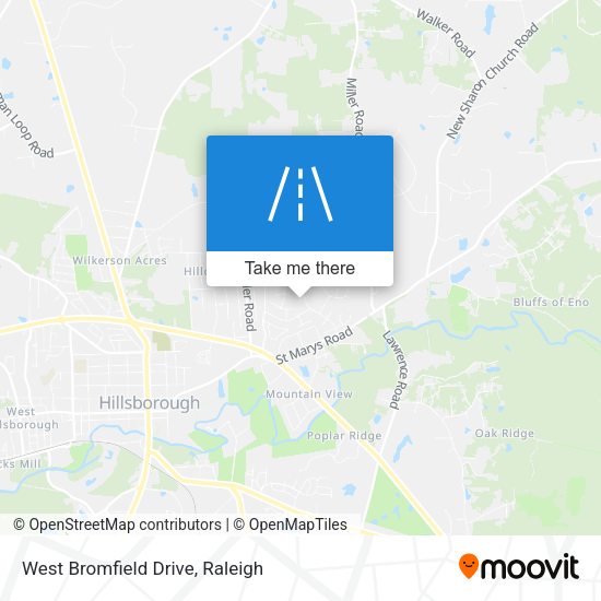 West Bromfield Drive map