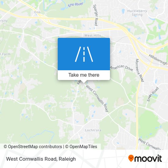 West Cornwallis Road map