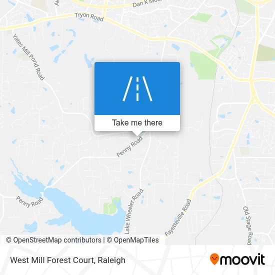 West Mill Forest Court map