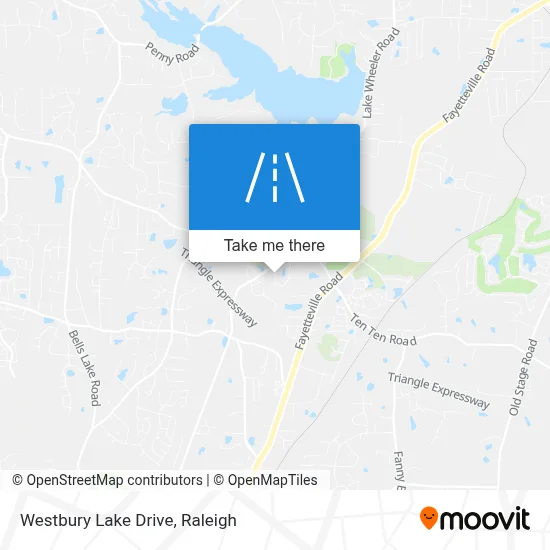 Westbury Lake Drive map
