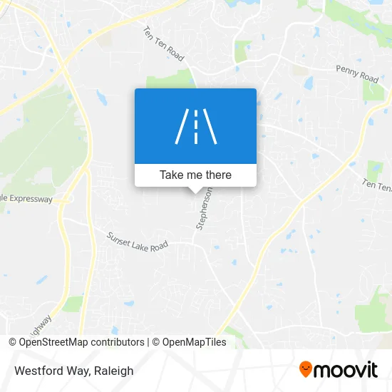 Westford Way map