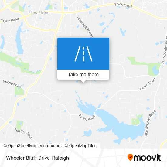 Wheeler Bluff Drive map
