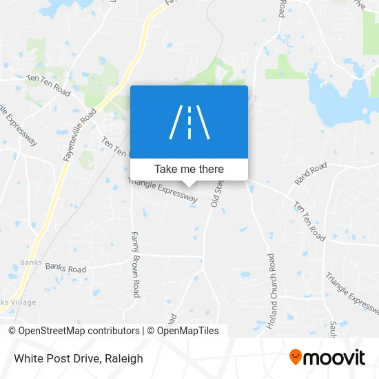 White Post Drive map