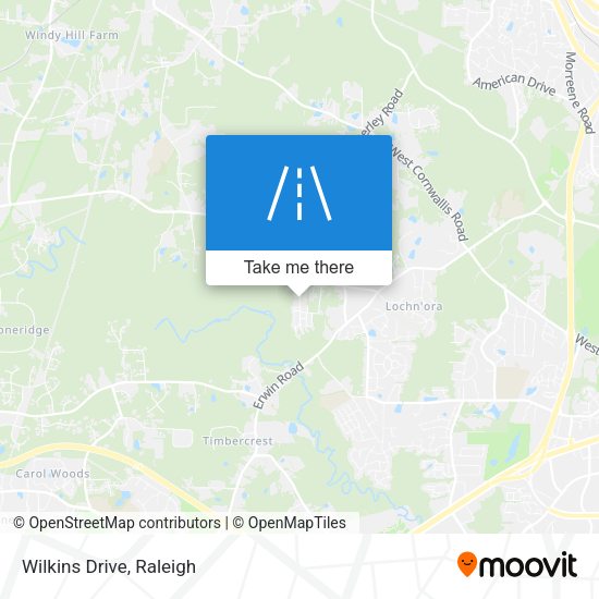 Mapa de Wilkins Drive