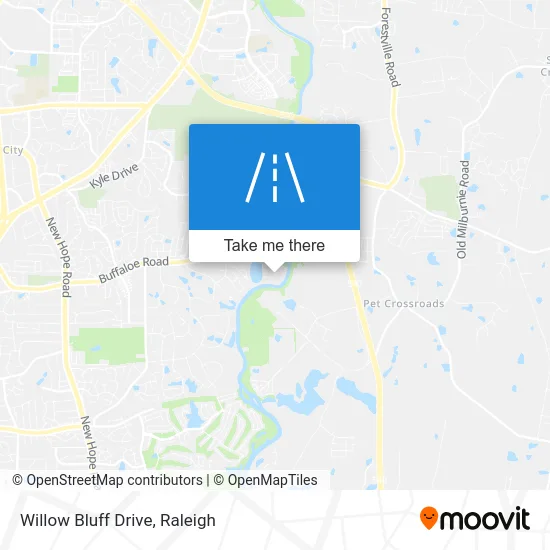 Willow Bluff Drive map