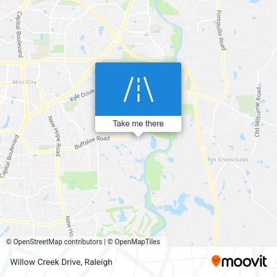 Mapa de Willow Creek Drive