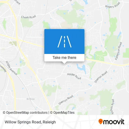 Willow Springs Road map