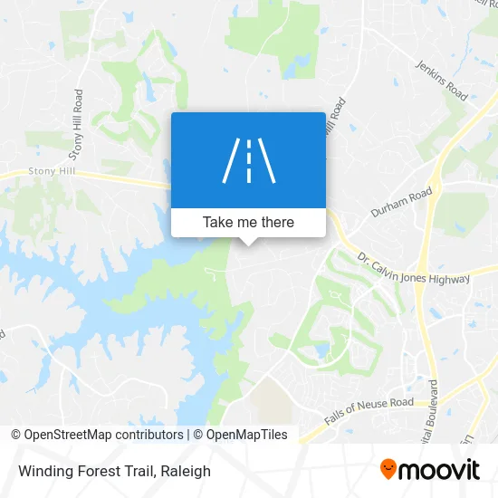 Winding Forest Trail map