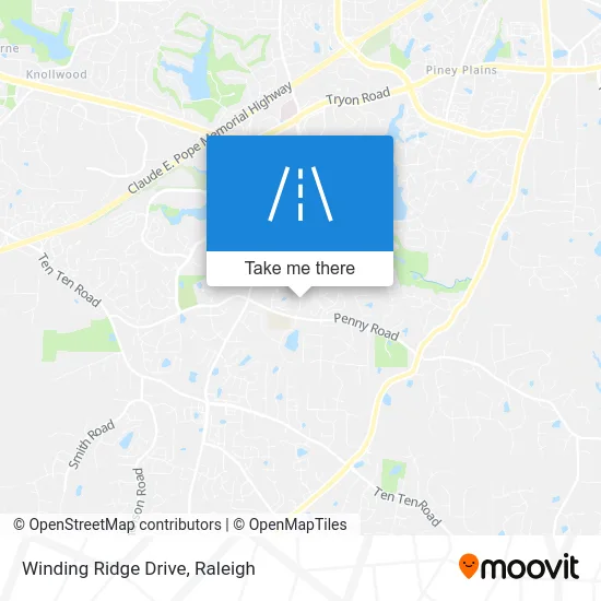 Winding Ridge Drive map