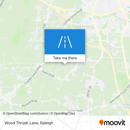 Mapa de Wood Thrush Lane