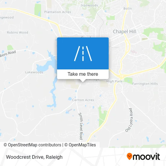 Woodcrest Drive map