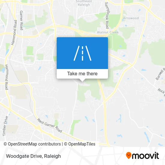 Woodgate Drive map
